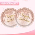 thumbnail image 4 of Platos de fiesta Cekivina Rose Gold, 23 cm, papel desechable, 20 unidades, 4 of 6