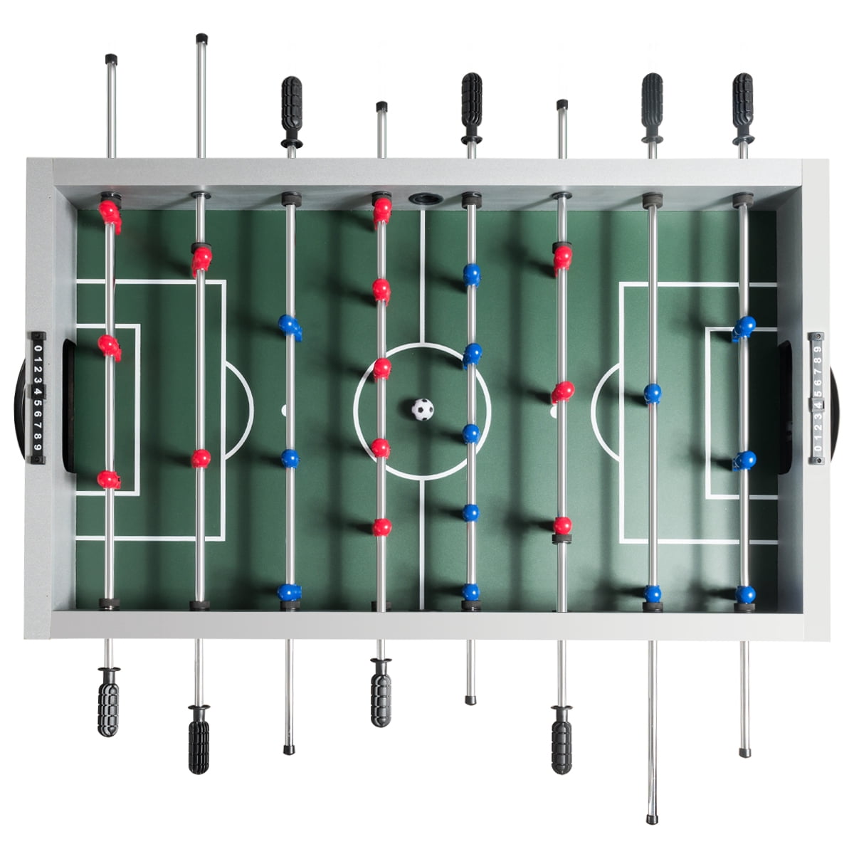 Gymax 48'' Competition Sized Wooden Soccer Foosball Table Adults & Kids Home Recreation