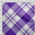 thumbnail image 4 of oneOone Cotton Poplin Purple Fabric Tartan Quilting Supplies Print Sewing Fabric By The Yard 56 Inch Wide, 4 of 4
