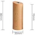 thumbnail image 2 of Tech Decorative Natural Wooden Wall Hook Wall Mounted Hat Hanger Coat Hooks Towel and Robe Hook (Beech, One Piece), 2 of 7