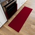 thumbnail image 3 of Ottomanson Solid Bathroom Runner Rug 20" x 59" - Non Slip Low Pile Carpet, Red, 3 of 14