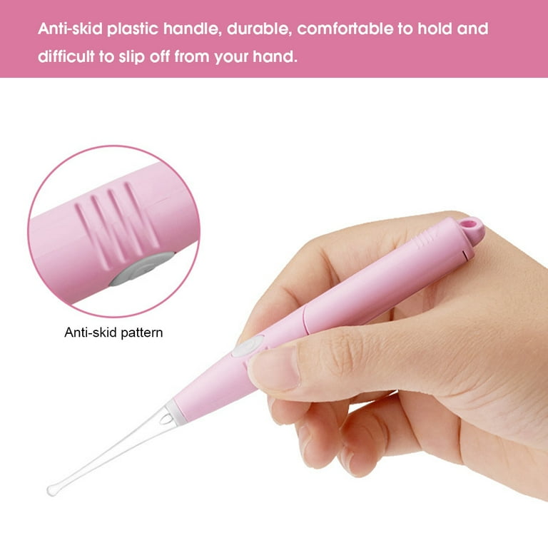 PASTSKY Baby Earpick Ear Cleaner Ear Wax Cleaner Picker Ear Cleaning Tool Infant  Ear Pick With Led Light With Soft Silicone Ear Spoon USB Rechargeable for  Kids Adult