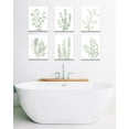 thumbnail image 3 of Drsoum Botanical Eucalyptus Light Green Boho Plant Canvas Framed Wall Art Decor 8"x 10" Set of 6, 3 of 7