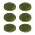 thumbnail image 1 of 6Pcs 5 X 6 cm Piedras de Jade Oliva, Gran Retención de Calor, Almacene la Energía y Mantenga la Temperatura Caliente Durante jinwen Piedra de masaje corporal, 1 of 8