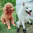 thumbnail image 3 of Sarkoyar 4Pcs Pet Shoes Soft Texture Keep Warmth Skin Friendly Pet Dogs Rain Boots for Outdoor, 3 of 10