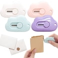 thumbnail image 6 of 1PC box opener,package opener,safety box cutter,box cutter cute,Retractable Letter Opener, Adorable Cloud Tiny Box Cutters Envelope Slitter with Keychain Hole Bag Package Envelope Mail Letter Box, 6 of 6