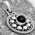 thumbnail image 2 of Bali Design - Black Onyx - Brazil 925 Sterling Silver Pendant Jewelry P-1713 SDP121550, 2 of 5