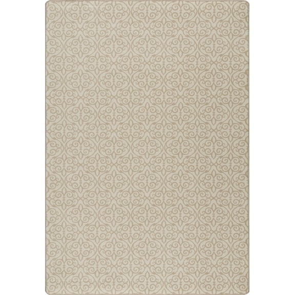 Milliken Imagine Area Rug TREASURED Treasured Cork Scrolls Swirls 2' 8" x 3' 10" Rectangle
