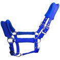 thumbnail image 1 of Cabestro de caballo acolchado de forro polar y esponja azul Talla L, 1 of 4