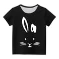 thumbnail image 4 of Qiopertar Haut à Manches Courtes Imprimé Col Rond Mignon Mode pour Enfants Garçons Filles en Solde à Moins de 5$ en Solde, 4 of 5