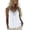 White, variant on Women Tank Tops Sleeveless Lace Trim Linen Spaghetti Strap Cami Shirts V Neck Casual Summer Smocked Tops White M