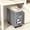 Gray, variant on PEVUNAR Rolling Storage Cart, Panda Under Desk Organizer with Wheels for Dorm