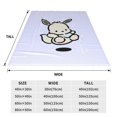 thumbnail image 3 of 2025 Sanrio Pochacco Throw Blanket Couch Bed Sofa Soft Lightweight Warm Cozy Flannel Fleece Bed Blanket For Kids Adults Gift -SYS829, 3 of 5