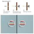 thumbnail image 4 of 4 Pcs New Wave Boho Stripe Knobs for Kitchen Cabinet Cupboard Dresser Bookcase Drawer Pulls Handles Round Home Decor, 4 of 5