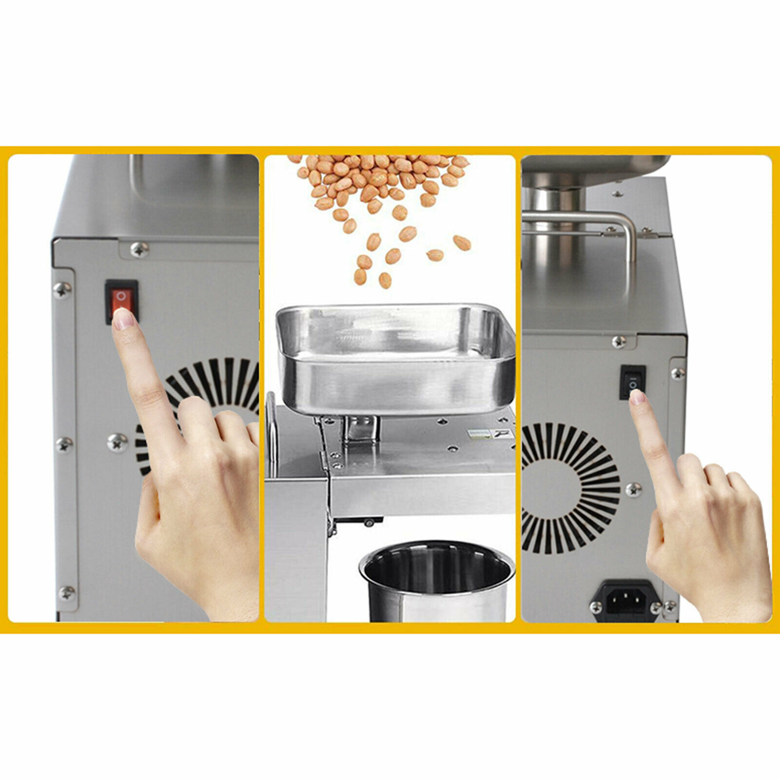 Commercial Automatic Oil Press Machine Oil Expell Electric Hot/ Cold Oil Machine