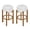 Walnut, variant on GZXS Modern Backless Bar Stools Set of 2, Solid Rubberwood Bar Chairs with Padded Fabric Round Seat and Footrest, Dark Walnut Kitchen Island Stools