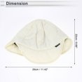 thumbnail image 3 of Sombrero de ciclismo Unique Bargains Mantener Caliente Protección de Oídos Forro de Casco Nylon Beige 8.66"x11.42" 1 Pc, 3 of 6