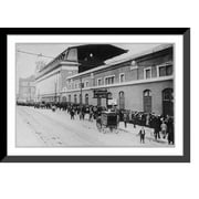 Historic Framed Print, Crowds waiting in line to buy tickets at Shibe Park [Phila., 1911], 17-7/8" x 21-7/8"