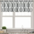 thumbnail image 3 of Ambesonne Tribal Valance & Curtain, South Eastern Pattern, 55"x24", Black and White, 3 of 6