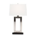 thumbnail image 1 of Baxton Studio Lampe de Table à Découpe Rectangulaire en Métal Serti Argent, 1 of 3