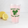 thumbnail image 3 of CafePress - Kiss Me Im Irish St Patricks Day - Pint Glass, Drinking Glass, 16 oz. CafePress, 3 of 4