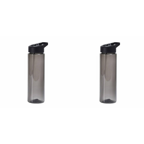 2PCS 700ml Large Capacity Clear Water Bottle Leakproof Drink Bottle Water Cup Drinkware Cup For School Outdoor Sport,Black
