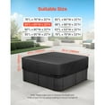 thumbnail image 2 of KFFKFF Outdoor Hot Tub Cover, 85 x 85 x 20 Inch Weather-Resistant and Waterproof Protector, Crafted with 600D Durable Oxford Fabric and 950N Tear Resistance, Square Spa Cover for Hot Tubs, Black, 2 of 9