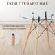 thumbnail image 5 of Mesa De Comedor Auxiliar Redonda Vidrio Cristal Templado beige, 5 of 6