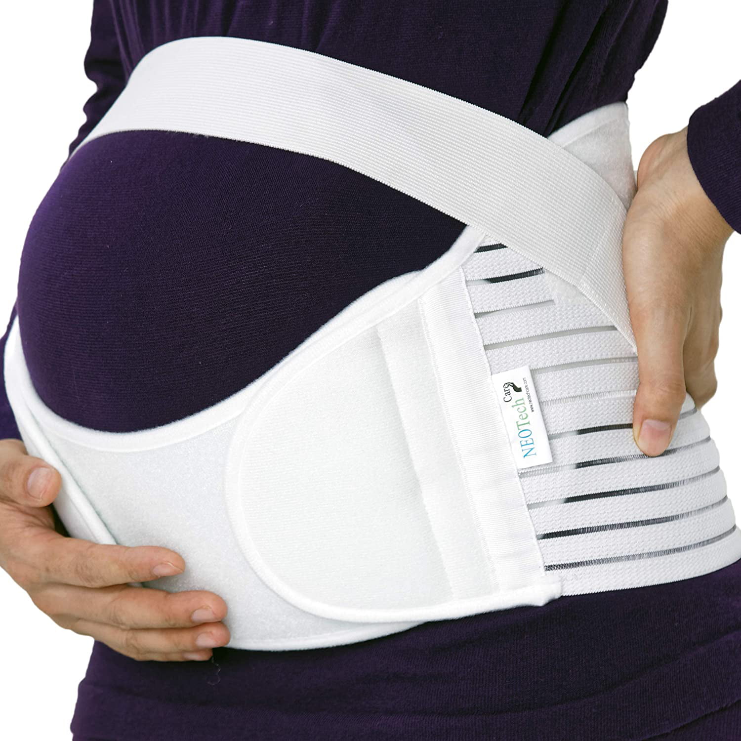 NEOtech Care Ceinture de grossesse de marque Support lombaire et soutien  abdominal/abdomen, pour femme enceinte (Beige, Taille S)