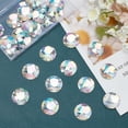 thumbnail image 6 of 45Pcs 3 Styles Self-Adhesive Acrylic Rhinestone Stickers for Crafts Faceted Half Round Clear AB 2~3x0.6cm, 6 of 6