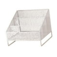 thumbnail image 4 of Lipstore Records Display Stand 3 Compartment Storage Rack for Books Brochure Documents 36cmx22cmx24cm, 4 of 8