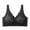 Black, variant on Women's Maternity Feeding Bra Lightly Padded Nursing Wirefree Front Open Bras Bras for Women XL