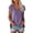 023_Purple, variant on YEJIMAN Green Patriotic Shirts For Women, Polyester,Spandex,cotton Plus Size Tunic Tops, Women Cap Sleeve Summer Casual Tops V Neck Solid Color Casual Shirts Loose Fit Blouse