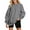 Dark Gray, variant on Hessimy Women's Oversized Sweatshirt Crewneck Long Sleeve Casual Loose Pullover Tops(Black,XL)