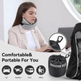 thumbnail image 7 of WANDER+ Travel Pillow, 100% Pure Memory Foam Travel Neck Pillow Airplane Neck Support Ergonomic Design Best for Sleeping Plane Car Train Office Flight for Adults ,Orange, 7 of 7