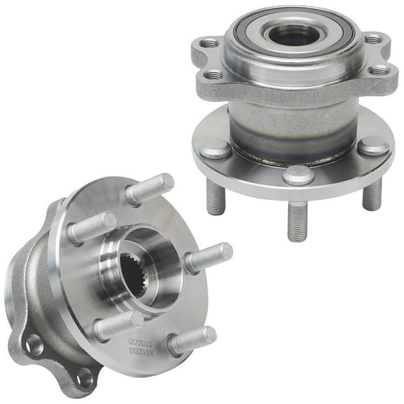 Detroit Axle - Rear Wheel Bearing Hubs for Subaru 05-09 Outback Legacy, Replacement 2005 2006 2007 2008 2009 Legacy Outback Wheel Bearing and Hubs Assembly, Pair Hubs