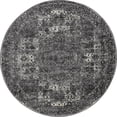 thumbnail image 6 of Unique Loom Bromley Collection Area Rug - Wells (5' 1" Round Dark Gray/Gray), 6 of 6