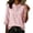 Pink(Womens Tops), variant on Women's Cotton Linen Tunic Tops 3/4 Sleeve Embroidered Blouses Frog Buttons Mandarin Collar Shirts for Casual Wear