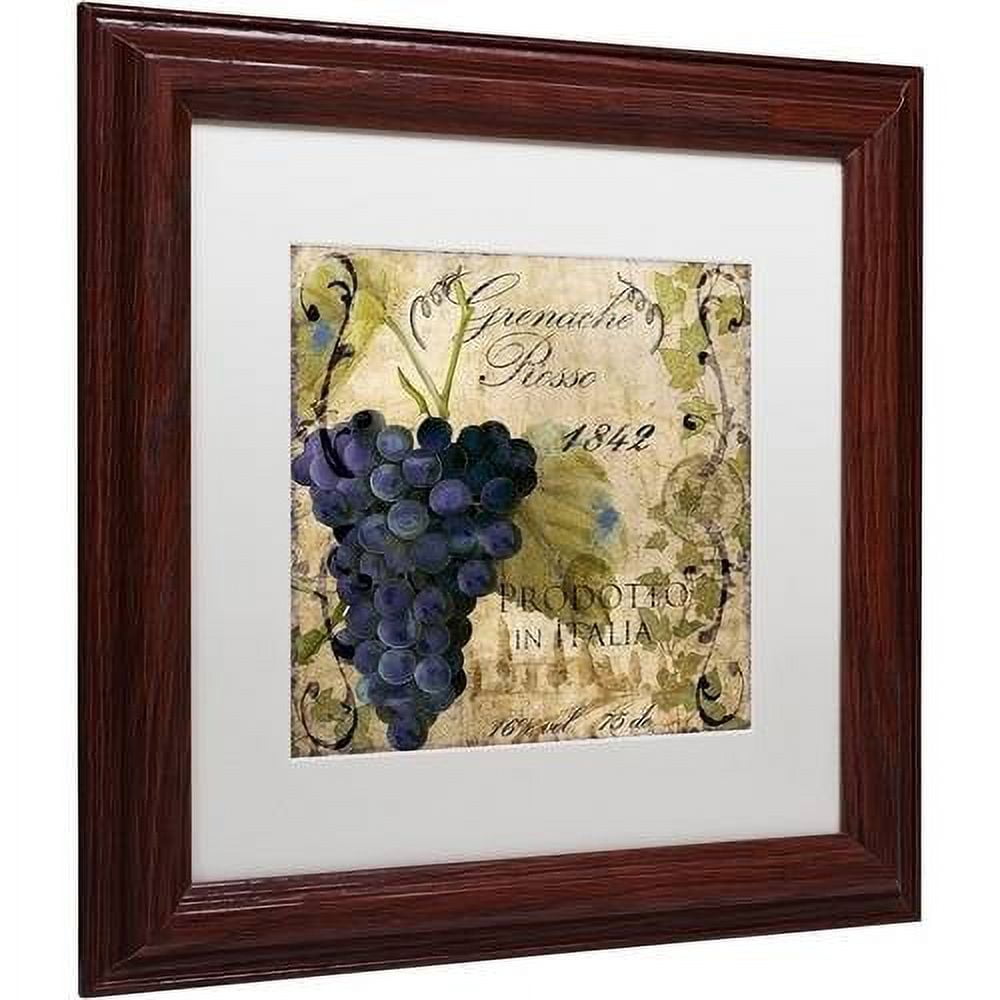 Trademark Fine Art "Vino Italiano III" Canvas Art by Color Bakery White Matte, Wood Frame