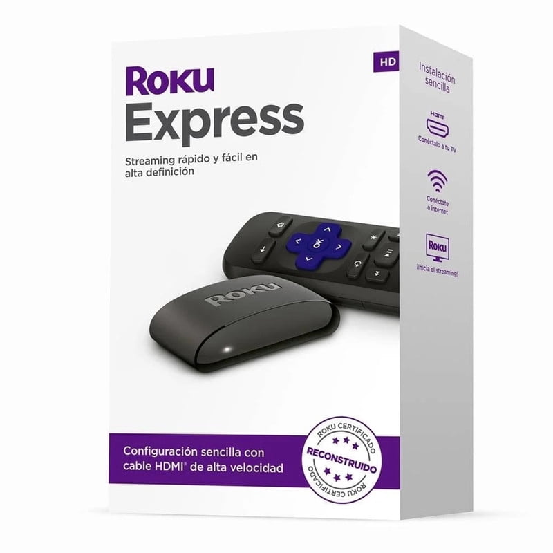 Dispositivo Streaming Roku Express Mod 3960 Reacondicionado | Bodega ...