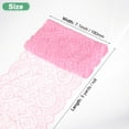 thumbnail image 3 of Uxcell Cinta de Tela de Encaje Elástico Rosa de 5 Yardas y 7.1" de Ancho, 3 of 6