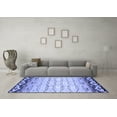 thumbnail image 3 of Ahgly Company Indoor Rectangle Abstract Blue Contemporary Area Rugs, 8' x 10', 3 of 4