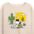 thumbnail image 3 of Peanuts - Snoopy and Woodstock- Women's Lightweight French Terry Long Sleeve Shirt, 3 of 6