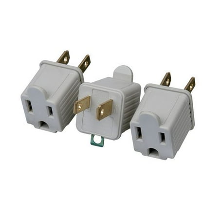Philips Brand 3/2 Grounding Adapter, 3p