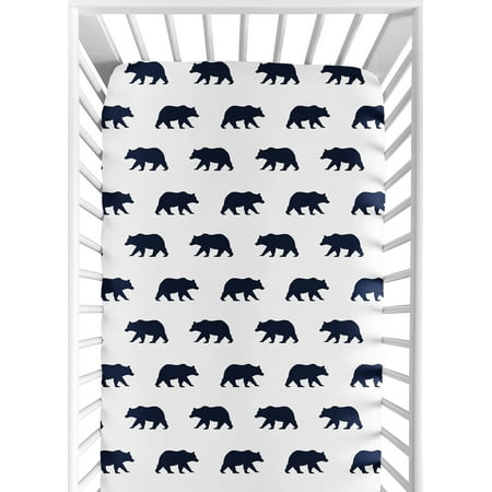 UPC: 0846480050865 | Big Bear Collection Crib Sheet – Bear Print