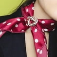 thumbnail image 7 of Litie Women Shining Rhinestones Inlaid Scarf Ring Clip,Round Ring Wrap Holder Clothes Corner Knotted Button Brooch for Clothing Neckerchief Accessories, 7 of 7