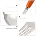 thumbnail image 4 of MasteelfCA 2Pcs Baby Tableware Stainless Steel Fork Spoon Portable Infant Tableware, 4 of 7