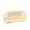 Yellow, variant on 10K Yellow Gold Round Diamond Flat Top Band Ring 1cttw