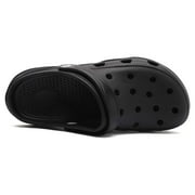 HOBIBEAR Unisex Garden Clogs Shoes Slippers Sandals for Men and Women Black,11 Women/9.5 Men