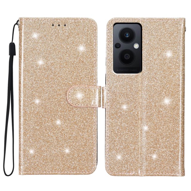 Compatible avec OnePlus Nord N20 5G Étui Portefeuille Pailleté avec Poche pour Carte et Couverture Rabattable